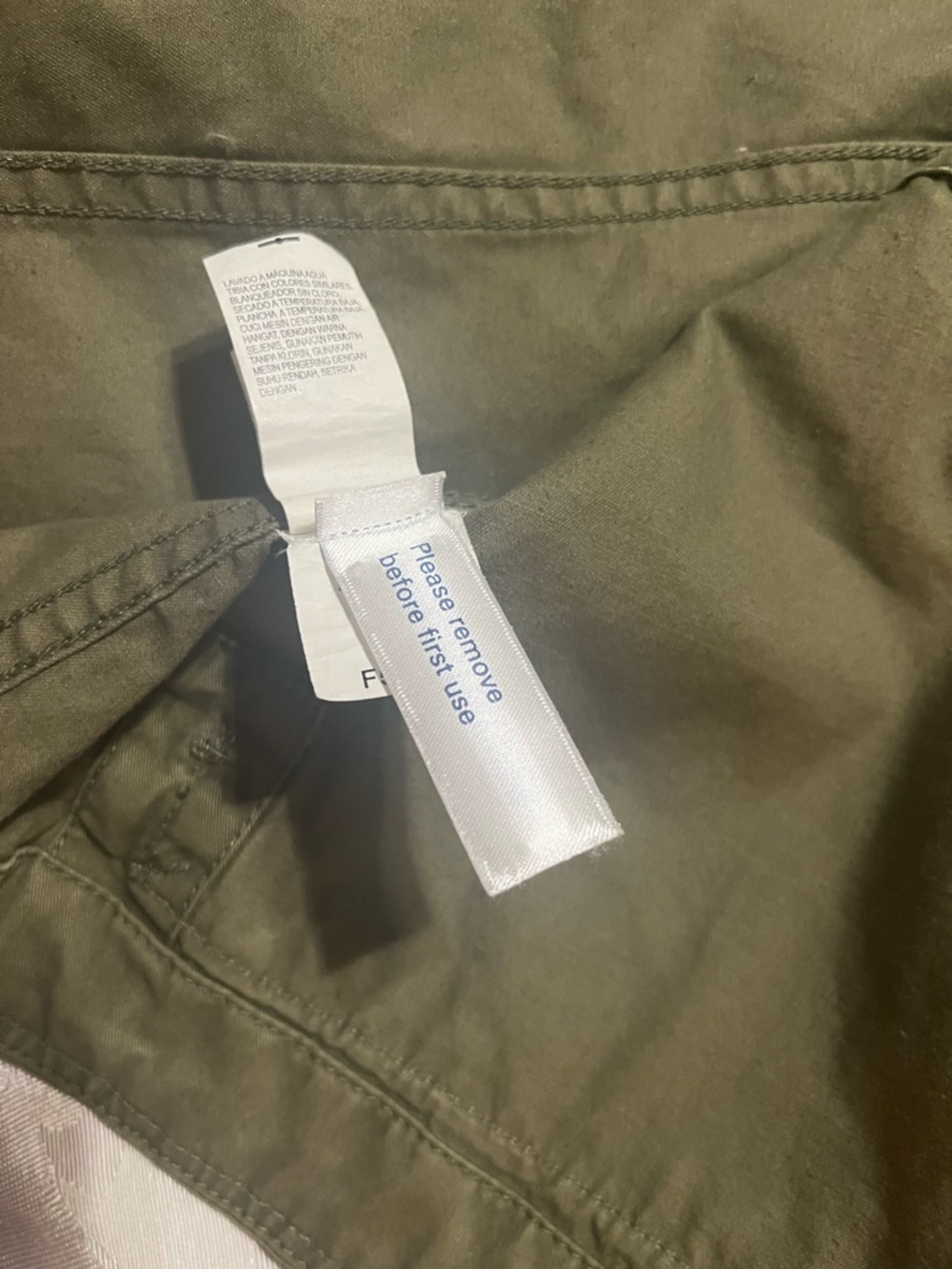 LUCKY BRAND Jacket Field Coat Army Green Utility Pockets Gorptore Sz L - Picture 6 of 7
